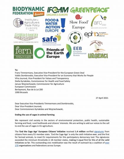 Ending the use of cages in animal farming