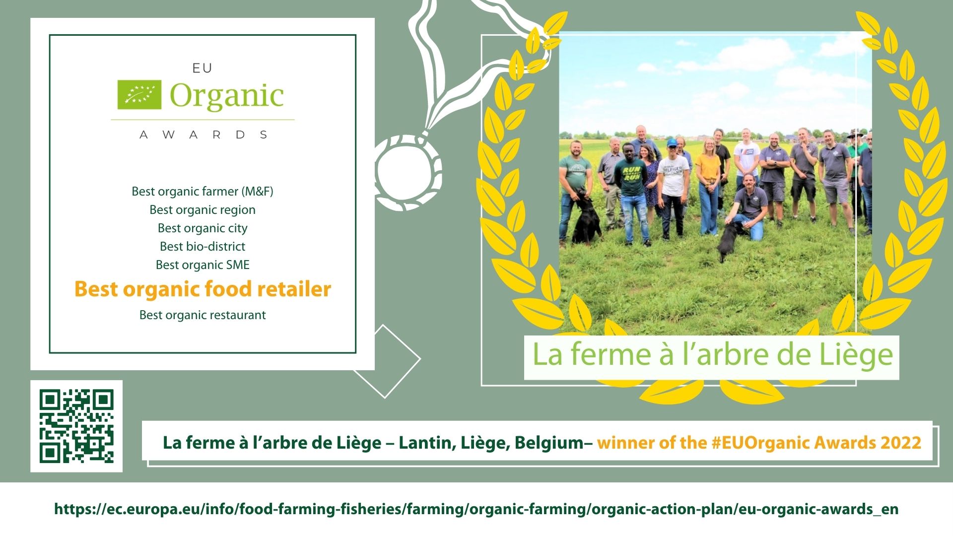 EU Organic Awards_retailer_La ferme à l’arbre de Liège