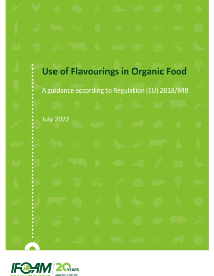 Use of Flavourings in Organic Food