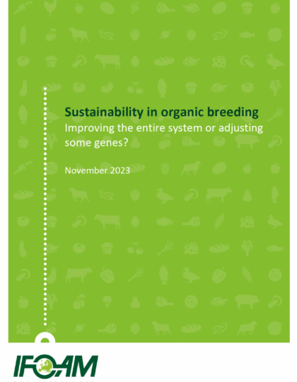 Sustainability in organic breeding. Improving the entire system or adjusting some genes?