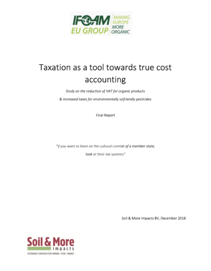 Taxation as a tool towards true cost accounting